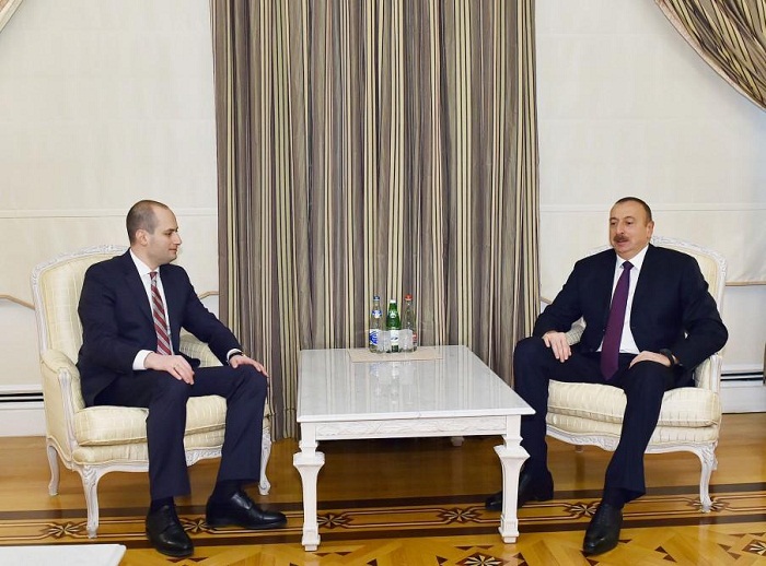 President Ilham Aliyev receives Georgian FM